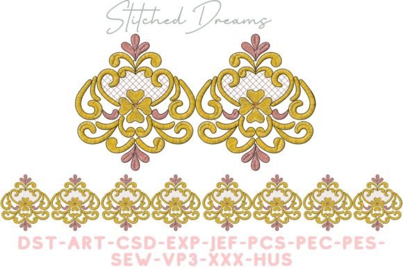 Captivating Floral Embroidery Borders for Business