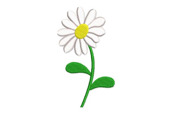 Charming Daisy Flower Embroidery Design