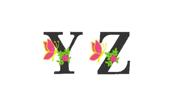 Charming Floral Alphabet for Personalized Gifts