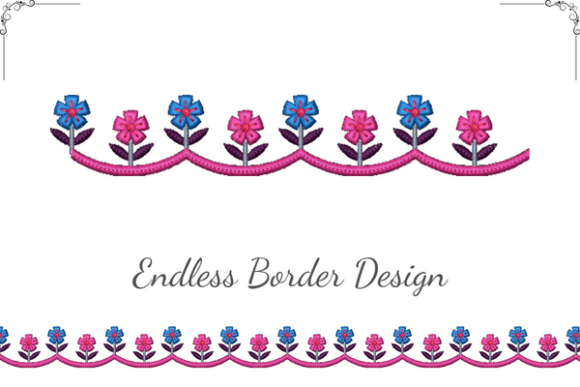 Cute Floral Border: A Charming Addition to Your Craft Fair
