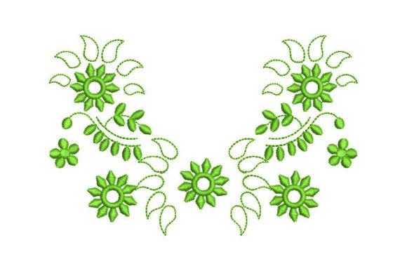 Elegant Arabesque Flowers with Decoration