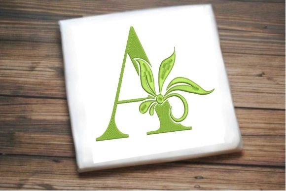 Elegant Floral Alphabet Letter A for Seasonal Gifts