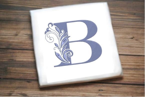 Elegant Floral Alphabet Letter B for Business