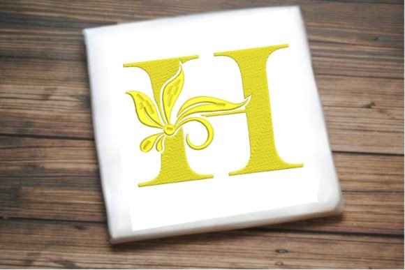Elegant Floral Alphabet Letter H for Personalized Gifts