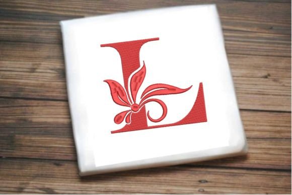 Elegant Floral Alphabet Letter L for Business