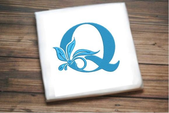 Elegant Floral Alphabet Letter Q Design Review