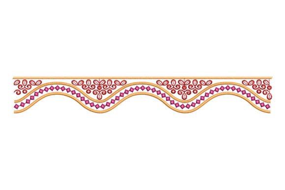 Endless Border: A Fresh and Beautiful Embroidery Design