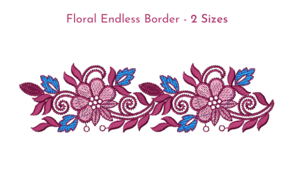 Fab Floral Border: A Versatile Embroidery Design