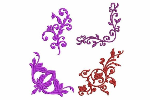 Floral Corners: A Charming Addition for Seasonal Embroidery