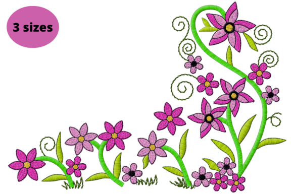 Floral Garden: A Versatile Embroidery Design for Etsy