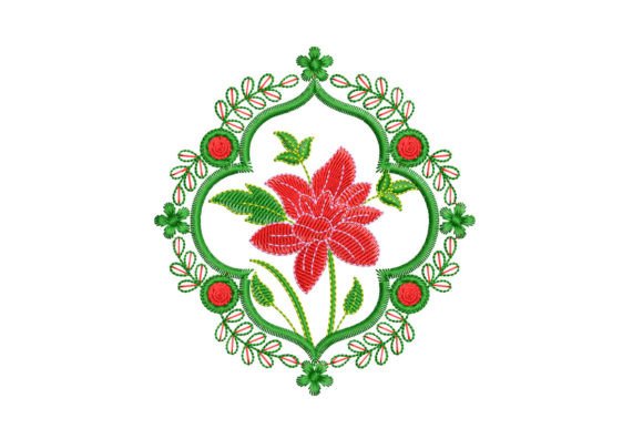 Floral Mandala: A Stylish Embroidery Design for Merch