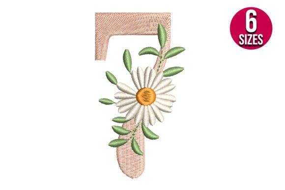 Floral Number Seven: A Versatile Embroidery Design
