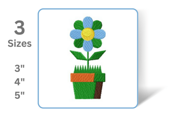 Flower in Pot: A Charming Addition to Any Fabric