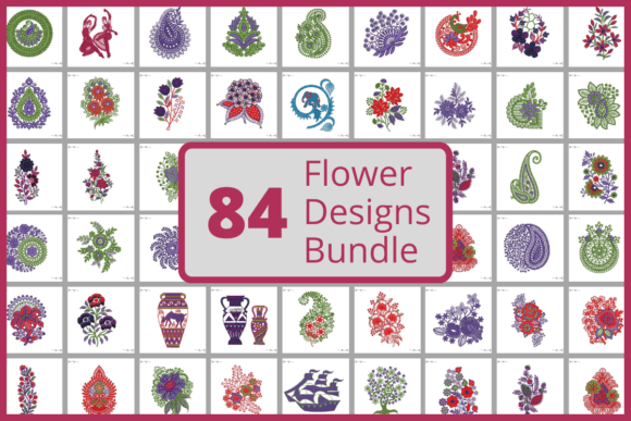 Flower Patch Embroidery for Chic Sweatshirts