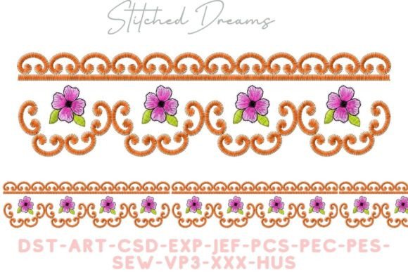 Review: Borders with Flowers Embroidery Design