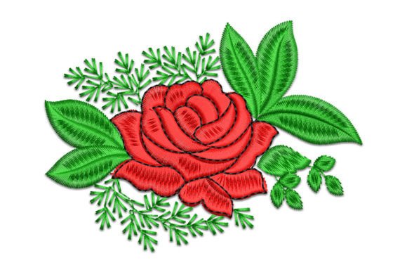 Rose: A Charming Floral Embroidery for Personalized Gifts