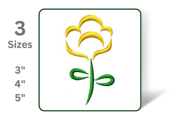 Single Flower: A Charming Addition to Any Embroidery Project