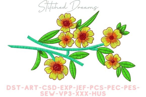 Vibrant Flowers Embroidery Design: A Seasonal Gem